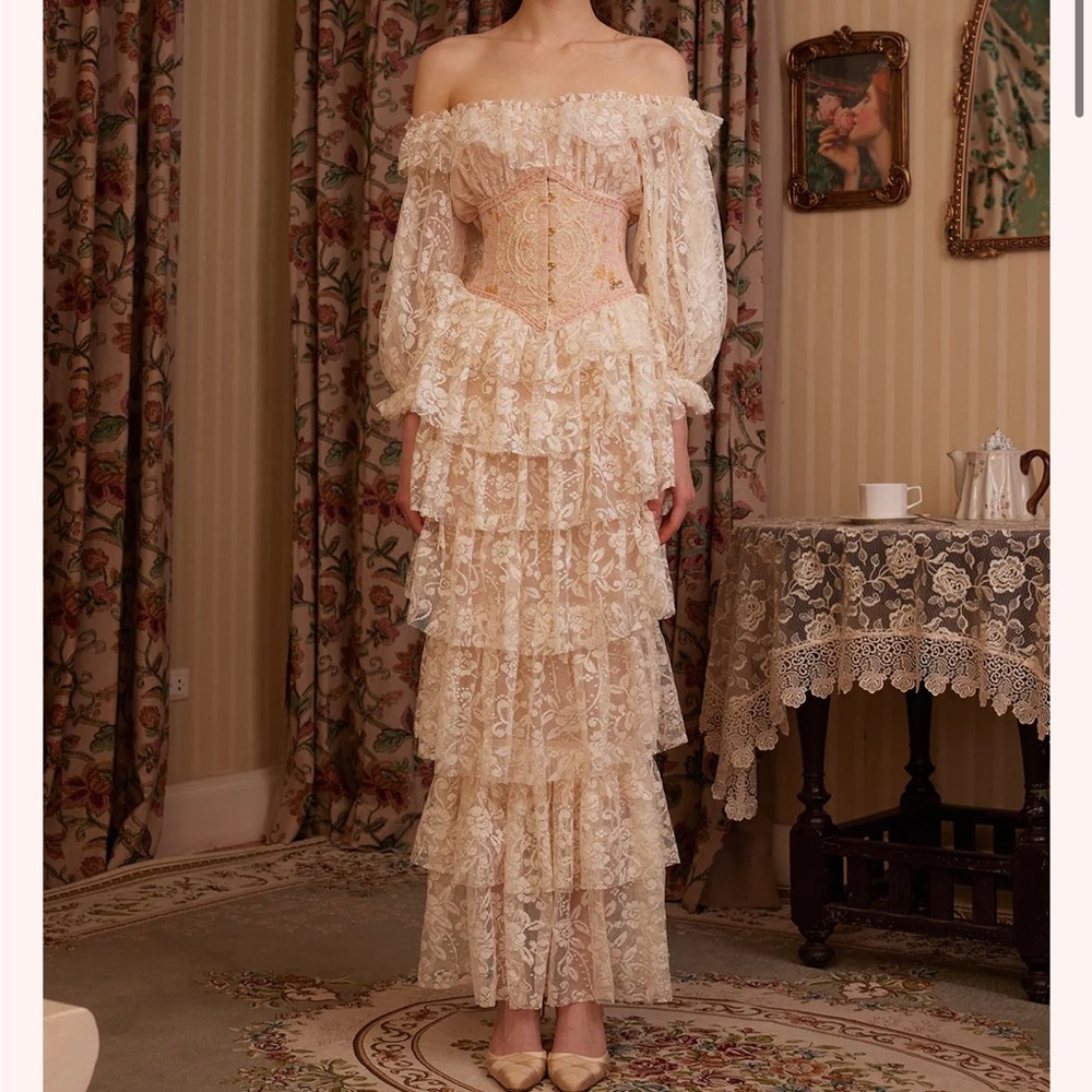 Lace made dress
